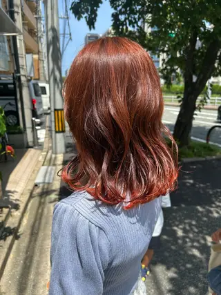 ミディアム カラー 井手 素子のヘアスタイル