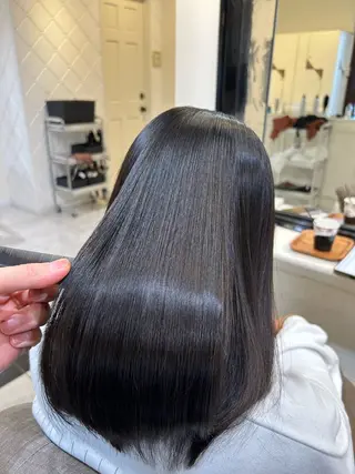 セミロング 岡 龍太郎のヘアスタイル