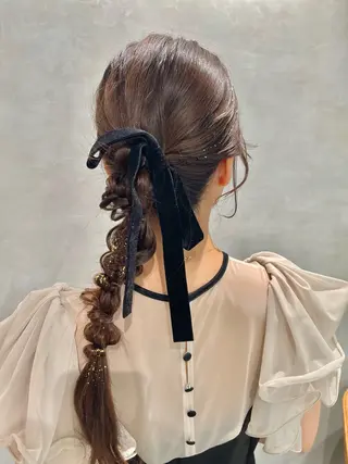 ヘアアレンジ charm《銀座》 ヘアセット/縮毛矯正のヘアスタイル