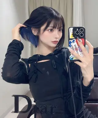 ミディアム カラー 【Diar】オーナー アキヨシケンタのヘアスタイル