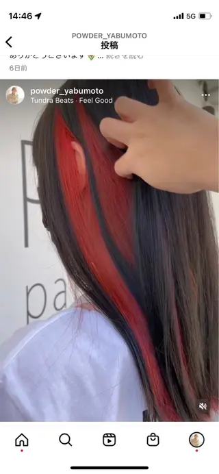 ミディアム hair make powder 薮本のヘアスタイル