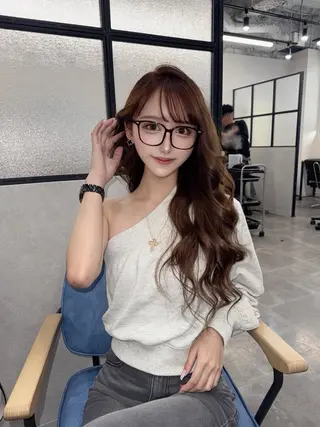 ロング エクステ/ハイトーン /ミサキのヘアスタイル