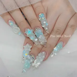 ネイル HANA 長さだしのネイルデザイン