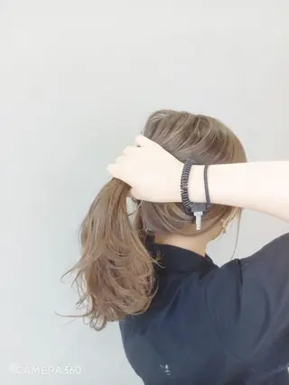 セミロング カラー olelo国立🐟 Maho🐟のヘアスタイル