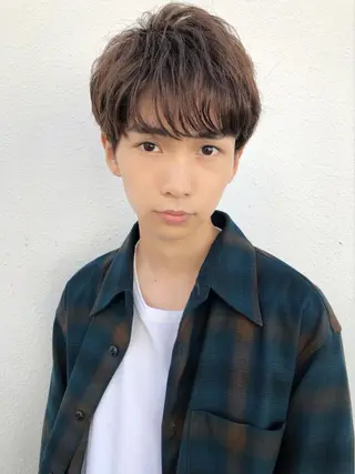 ショート メンズ🍃ナチュラル 韓国風ヘアRENのヘアスタイル