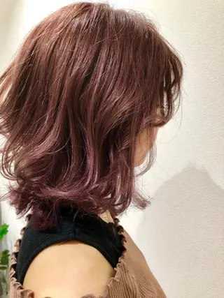 ミディアム カラー RUBEUS【ルベウス】所属・✨艶々カラー🎨 杉本賢人のヘアスタイル