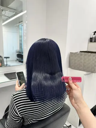 ロング カラー 💙ハイトーン韓国風 色白ヘア💙manaのヘアスタイル
