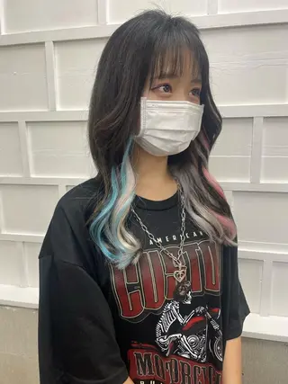 ロング カラー ケアブリーチ /髪質 改善/古橋圭史郎のヘアスタイル