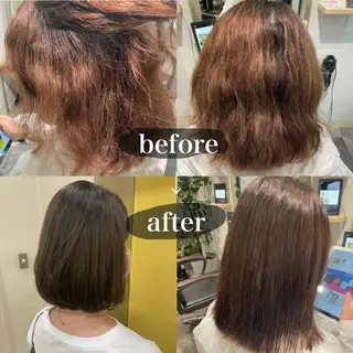 カラー ayaka 髪質改善レイヤー艶髪のヘアスタイル