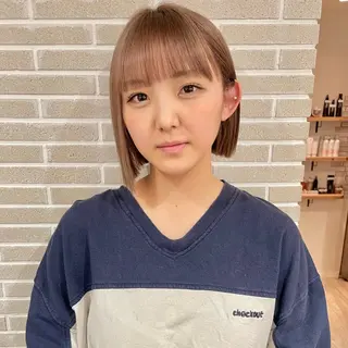 ショート カラー 大人可愛い/レイヤー /ブリーチ/溝口誠二のヘアスタイル