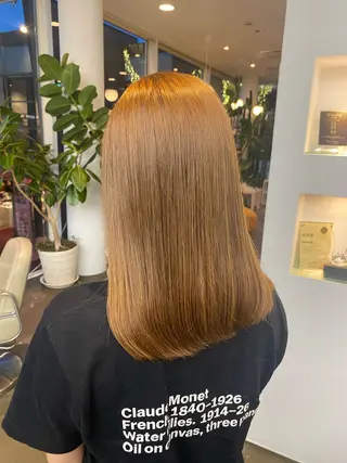 ミディアム カラー DIFINOaoyama所属・🎧ayaka/ボブ /透明感カラー 🩵のヘアスタイル