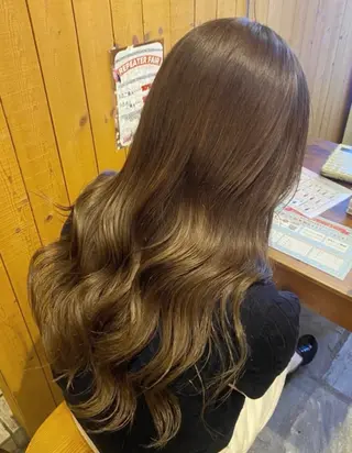 ロング カラー 透明感カラー/ 小顔カット/ミヅキのヘアスタイル