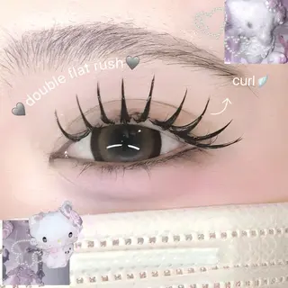 マツエク・マツパ FaB 千葉店所属・🩶LEDエクステ& 上下パーマRAN🪽のマツエク・マツパデザイン