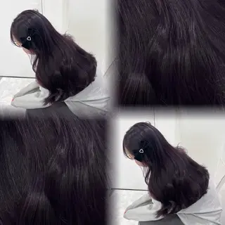 ロング カラー ヘアアレンジ メンズ 🩰韓国ガーリー🏹 kotono🪽のヘアスタイル