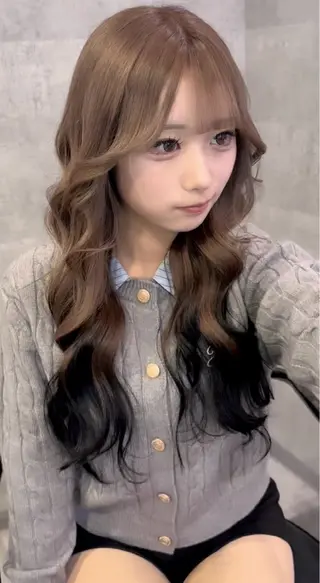 ロング カラー アンダーバーホワイト_WHITE所属・_WHITE芝本 賢吾【天王寺店】のヘアスタイル