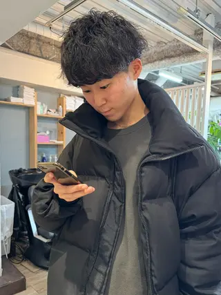 カラー パーマ メンズ 【池袋/スパイキー ショート】ⓝⓘⓜⓤのヘアスタイル