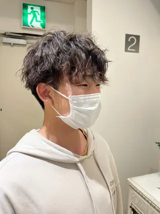 パーマ メンズ 💠つたふうか/ 韓国/メンズヘア💠のヘアスタイル