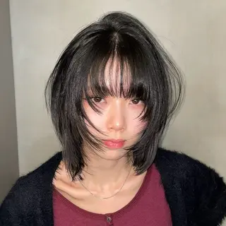 ミディアム 🍭ハイトーン/レイ ヤーカット🍭チャンのヘアスタイル