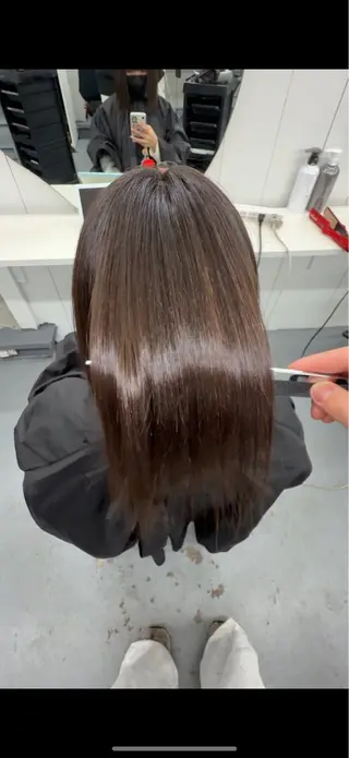 ミディアム 【柏】美髪矯正× ハイトーン💫だいちのヘアスタイル