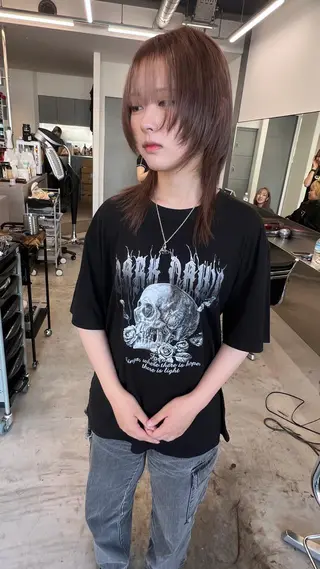 ミディアム ニュアンスカラー🫧 🎀森伶奈/髪質改善のヘアスタイル