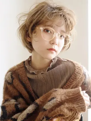 カラー パーマ ヘアアレンジ ミディアム ITbyALBUM 八王子店のヘアスタイル