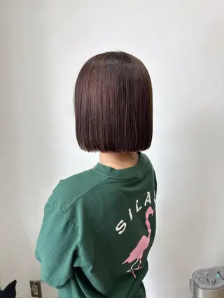 ショート 伶風/ボブ/ ヘーゼルベージュのヘアスタイル