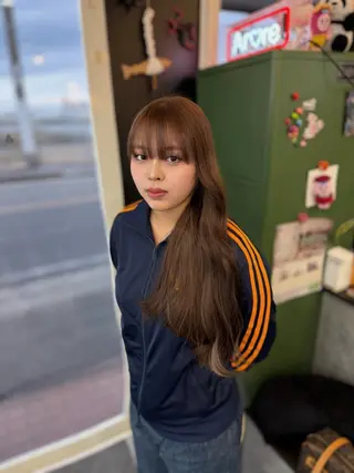 ロング カラー ARARE HAIR みゆきのヘアスタイル