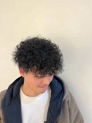 ショート パーマ メンズ Utata literie所属・嵯峨 大地/パーマ/ ハード系/特殊系のヘアスタイル