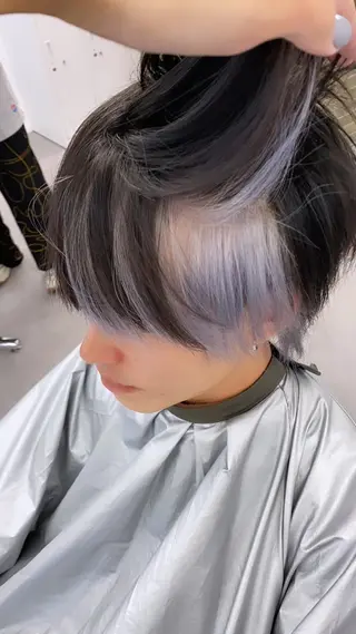 ミディアム カラー メンズ ハイトーン特化🌟 カワシマシュンスケのヘアスタイル