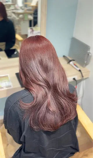 ロング カラー honoka/レイヤ ー/艶感カラー/韓国のヘアスタイル