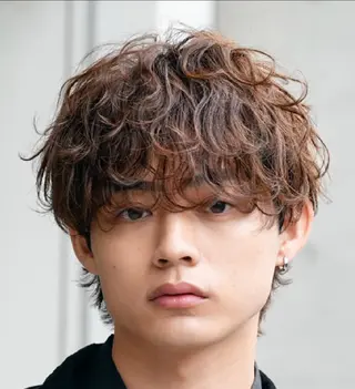 パーマ メンズ 仙台フェザーパーマ/ fifth/遠藤楓雅のヘアスタイル