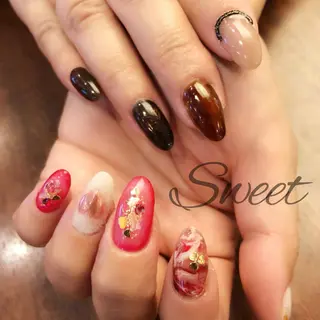 ネイル sweet 仲野陽子のネイルデザイン