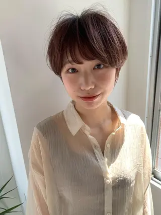 ショート 大人可愛いレイヤー 大田のヘアスタイル