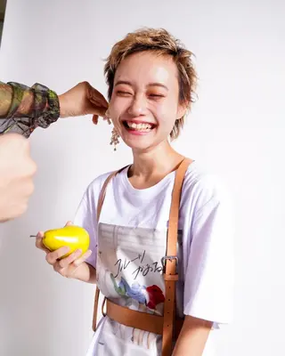 ショート カラー パーマ 田辺 貞和のヘアスタイル