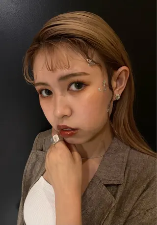 セミロング ヘアアレンジ ボブ/艶カラー 鎌倉/MIHO🌼のヘアスタイル