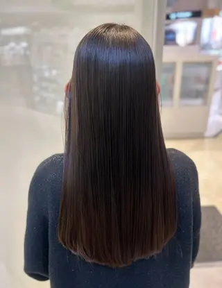 ロング パーマ パーソナルな髪質改善 縮毛矯正ササキナツミのヘアスタイル