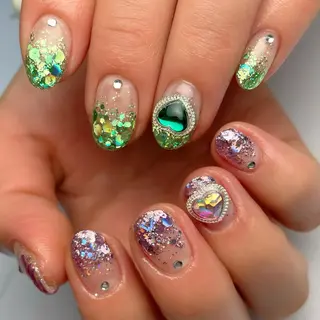 ショート ネイル 下妻市ﾈｲﾙｻﾛﾝ M_styleのネイルデザイン