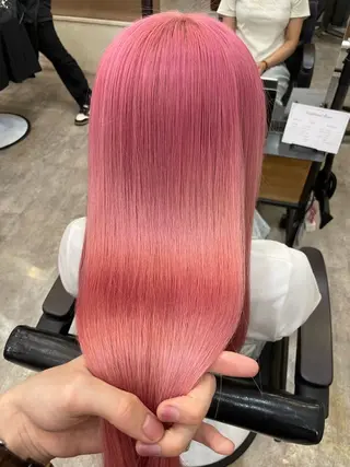 ロング カラー 🐾Kenta🐾✰ ブリーチカラー✰のヘアスタイル