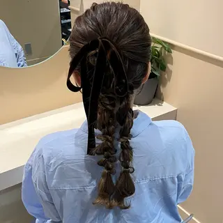 ロング ヘアアレンジ 🫧tomoka 透明感カラー🫧のヘアスタイル