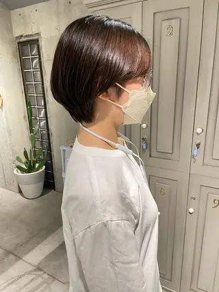 ショート sea by luvismけやき通り2号店所属・ボブ/ショート/ 縮毛矯正/岸本恭明のヘアスタイル