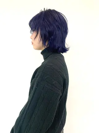 ミディアム カラー メンズ YU KIのヘアスタイル