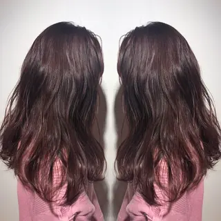 セミロング カラー ♡美髪•艶髪♡砂川 なつきのヘアスタイル