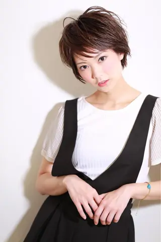 ショート 縮毛矯正/髪質改善 /ブリーチ/東陽町✨のヘアスタイル