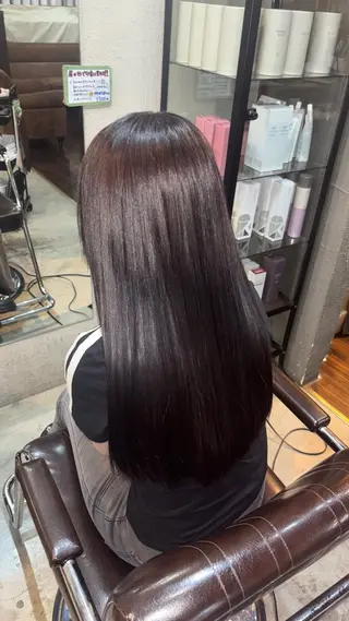 ロング 小池 かなこのヘアスタイル