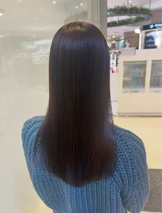 ロング パーマ パーソナルな髪質改善 縮毛矯正ササキナツミのヘアスタイル