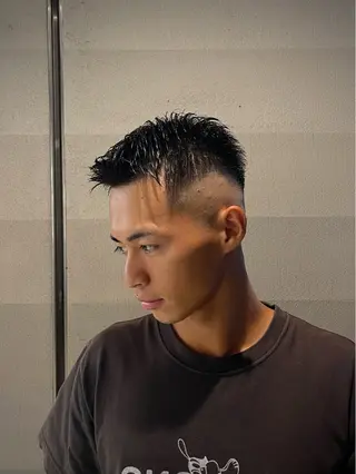 ショート カラー パーマ メンズ 【再現性120%】 🔥龍也リュウヤ🔥のヘアスタイル