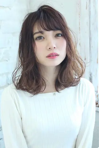 セミロング カラー 髪質改善カラー ショートボブ専門のヘアスタイル