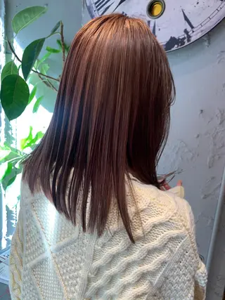 セミロング ハイライト/レイヤー 木下翔太のヘアスタイル