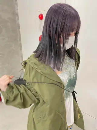 セミロング カラー yurika☁️ 似合わせ｜レイヤーのヘアスタイル