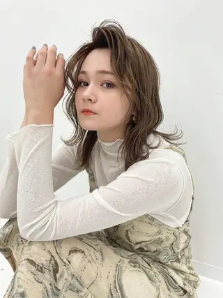 ミディアム 🍊美容室TU. LUCE／コン🍊のヘアスタイル